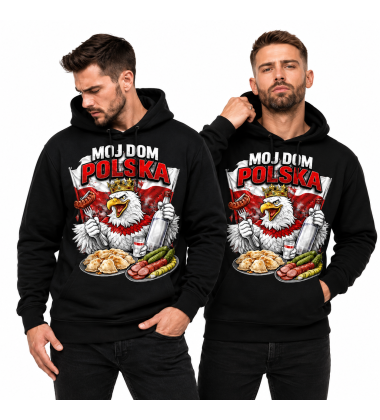 BLUZA Z KAPTUREM PATRIOTYCZNI Mój Dom Polska